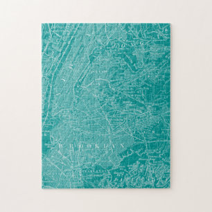 Grafikkarte von New York Puzzle