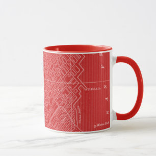 Grafikkarte von San Francisco Tasse
