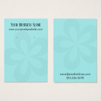 Grafikkarten der Aqua-Blume 1 (Earring Holder Disp