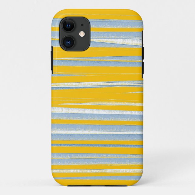 Grafikkunst in Gelb und Grau Case-Mate iPhone Hülle (Rückseite)