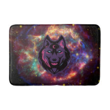 Grafikkunst, kosmischer Wolf