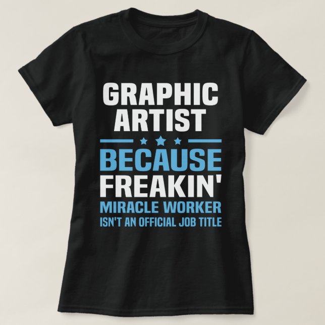 Grafikkünstler T-Shirt (Design vorne)