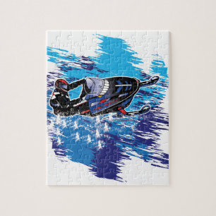 Grafikschneemobil Puzzle