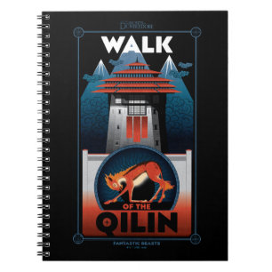 Grafikwanderung des Qilin-Gebirges Notizblock