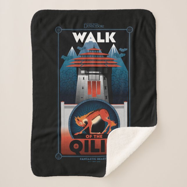 Grafikwanderung des Qilin-Gebirges Sherpadecke (Vorderseite)