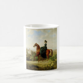 Gräfin auf dem Pferd (Elegantes Brown Horse) Kaffeetasse