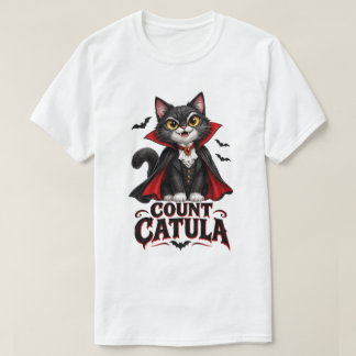 Gräfin Catula Vampir Katze Halloween Gruselig Goth T-Shirt