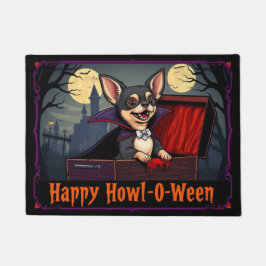 Gräfin Chihuahua Frohes Howl-O-Ween Fußmatte