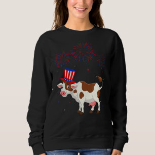 Grafisch rotes blaues Feuerwerk Decke 4. Sweatshirt