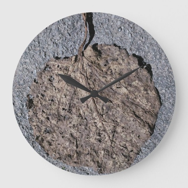 Grafisch/Strukturiert Große Wanduhr (Vorderseite)