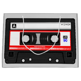 GRAFISCHE AUDIOMUSIKKASSETTE GROßE GESCHENKTÜTE