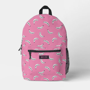Grafische Bananen - personalisierte Bezeichnung fü Bedruckter Rucksack