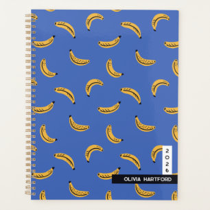 Grafische Bananen - tropisches Obst personalisiert Planer