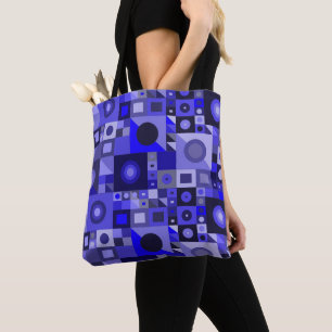 Grafische blaue farbenfrohe Liebe für moderne Frau