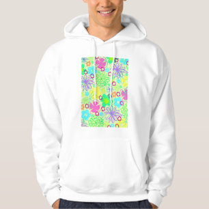 Grafische Blumen Hoodie