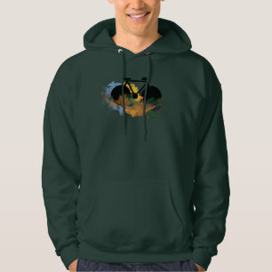 grafische Darstellung der städtischen Fahrradkunst Hoodie