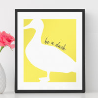 Grafische Ente Sei eine Ente