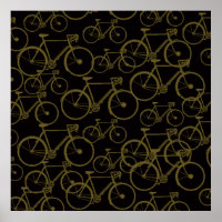 Grafische Fahrräder auf der schwarzen Kunst