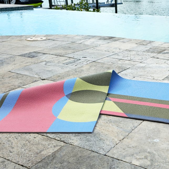 Grafische Farben und Formen Yogamatte (Bold Geometric Yoga Mat)
