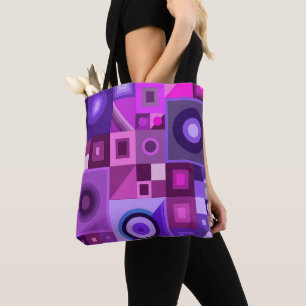 Grafische farbige Liebe zum Shoppen der Tasche