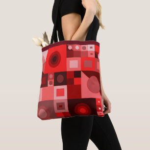 Grafische farbige Liebe zum Shoppen der Tasche