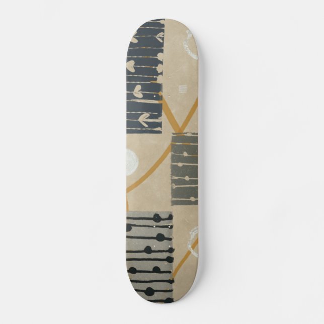 Grafische Fliesen Skateboard (Vorderseite)