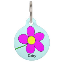 Grafische Gänseblümchen-Blume auf blauer