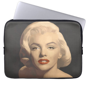 Grafische graue Marilyn Laptopschutzhülle