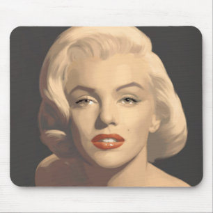 Grafische graue Marilyn Mousepad