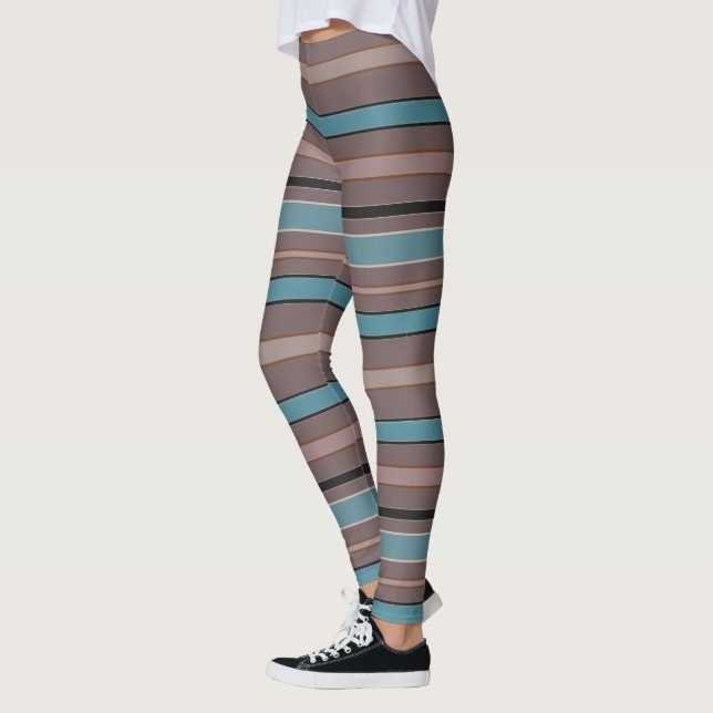 Grafische horizontale Linien mit Leggings (Links)