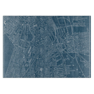 Grafische Karte von Boston Schneidebrett