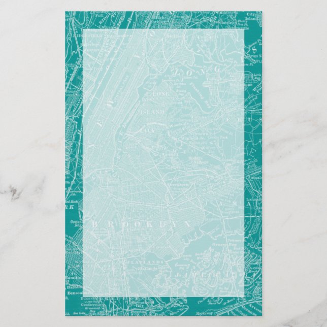 Grafische Karte von New York (Vorderseite)