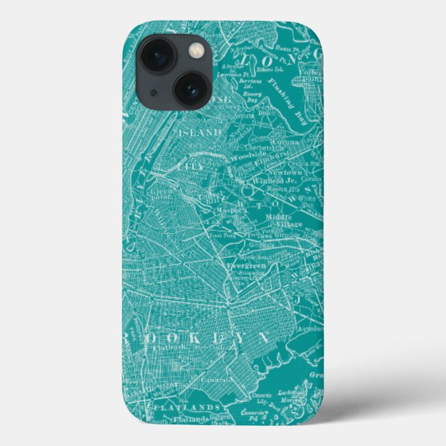Grafische Karte von New York Case-Mate iPhone Hülle (Rückseite)