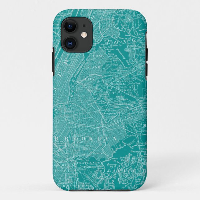 Grafische Karte von New York Case-Mate iPhone Hülle (Rückseite)