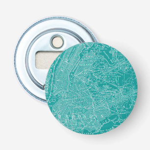 Grafische Karte von New York Flaschenöffner