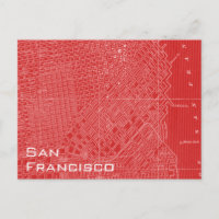 Grafische Karte von San Francisco
