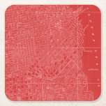 Grafische Karte von San Francisco Rechteckiger Pappuntersetzer<br><div class="desc">Zuhause Décor</div>