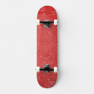 Grafische Karte von San Francisco Skateboard
