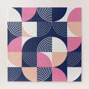 Grafische Kreise Nahtloses Vintage-Muster Puzzle