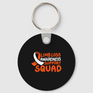 Grafische Kunst der Limb Loss Awareness Support Sq Schlüsselanhänger