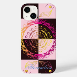 Grafische Mandala Art, Mystic Checkerboard Case-Mate iPhone 14 Hülle