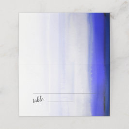 Grafische moderne abstrakte Aquarellfarbe Platzkarte