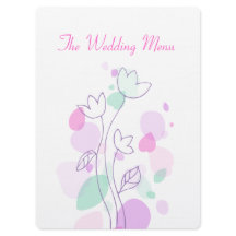 Grafische moderne Blume Blütenblätter Hochzeitsmen