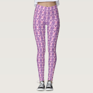 Grafische niedliche rosa Häschenkaninchen-Leggings Leggings