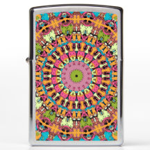 Grafische Novel Style Kaleidoskop Zippo-Lichter
