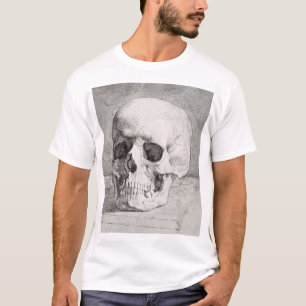 Grafische Schädelkunst: Minimalistisches und mutig T-Shirt