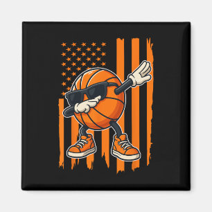 Grafische Skizze Stolz Name Retro Amerikanische Fl Magnet