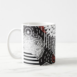 Grafische Vintage Abstrakte Illustrationselemente Kaffeetasse