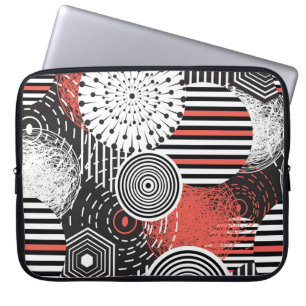 Grafische Vintage Abstrakte Illustrationselemente Laptopschutzhülle