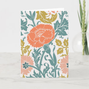 Grafische Vintage-Blumenkunst & Ihr Text, Vs 2 Dankeskarte